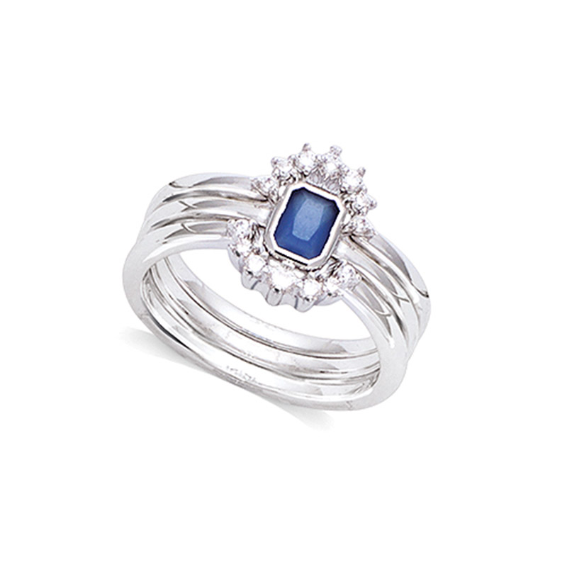 黛安娜-蓝宝石戒指