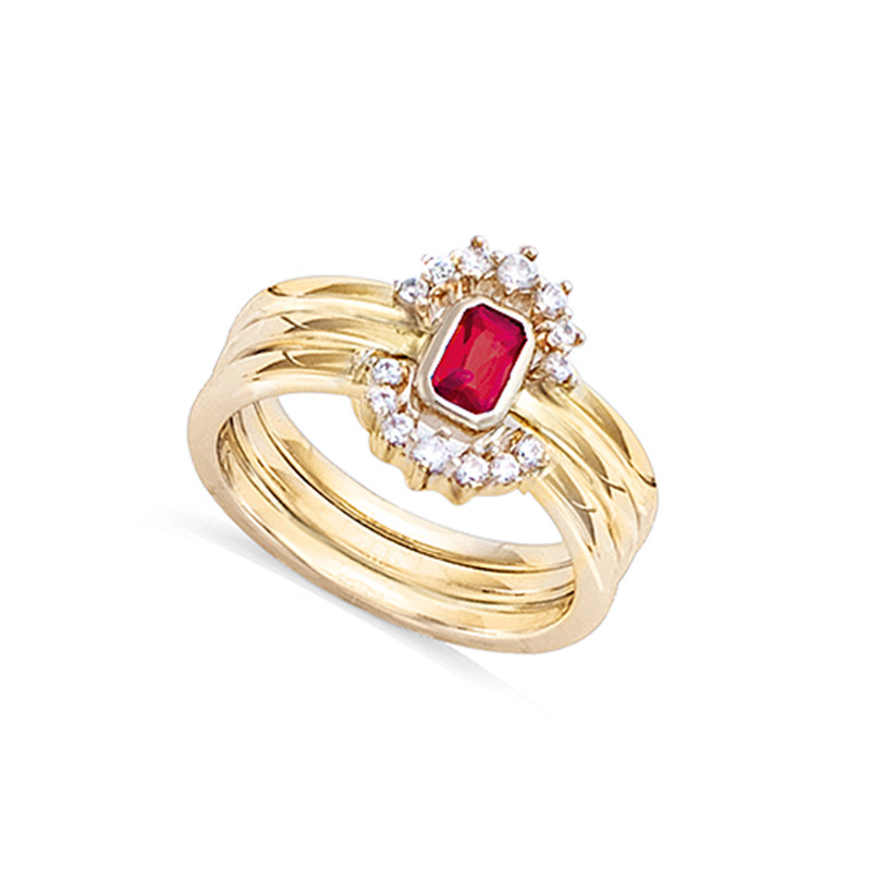 黛安娜-红宝石戒指